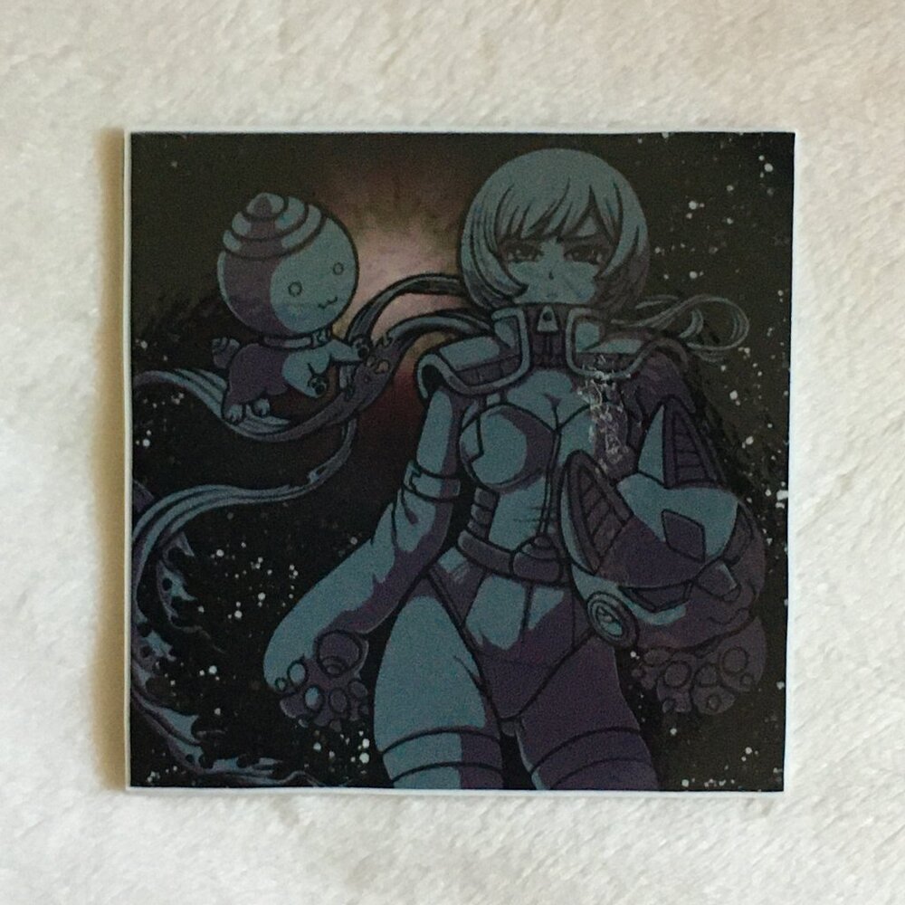 5/$25 Retro 'Kit and Momo' Shiny Sticker